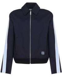 Loewe - Jacket With Zip And Side Band - Lyst