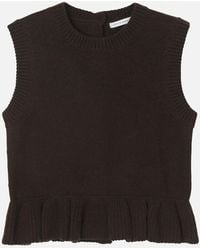 Cecilie Bahnsen - Bill Vest Recycled Cashmere - Lyst