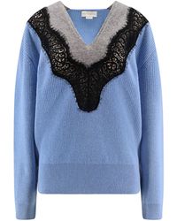 Stella McCartney - Miracle Lace Virgin Wool Sweater - Lyst