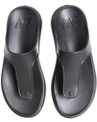 Stuart Weitzman - T-Strap Slide Sandal Rubber - Lyst