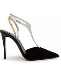 Christian Louboutin - Suede Leather Athina 100 Pumps - Lyst