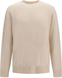 Laneus - Cashmere And Silk Crewneck Sweater - Lyst