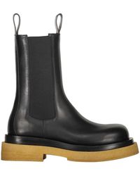 Bottega Veneta - Lug Leather Boots - Lyst