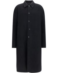 Rick Owens - Brad Virgin Wool Coat Merino Ovis Aries - Lyst
