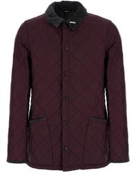 Barbour - Quilted Jacket With Velvet Collar Polyamide Coat - Lyst