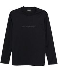 Emporio Armani - Logo Cotton T Shirt - Lyst