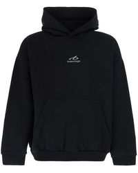 Balenciaga - Hoodie Cotton Sweatshirts - Lyst