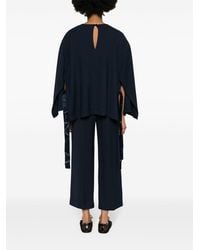 Erika Cavallini Semi Couture - Side-Slit Cady Blouse - Lyst
