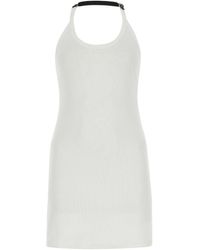 Courreges - Ribbed Jersey Mini Dress - Lyst