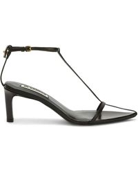 Jil Sander - Leather Pointed Sandals With Straps - Lyst