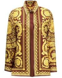 Versace - Printed Silk Shirt - Lyst