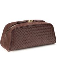 Bottega Veneta - Pouch Nodo Large Deep Mahogany- Mahogany/ Lamb Leather Clutch Bags - Lyst