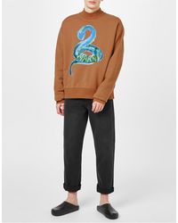 Marni - Piton Logo Brushed Organic Sweatshirt - Lyst