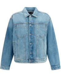 7FOR - Denim Jacket Cotton - Lyst