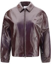 Courreges - Vinyl Bomber Jacket - Lyst