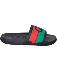 Gucci - Gg Web Slider Sandals - Lyst