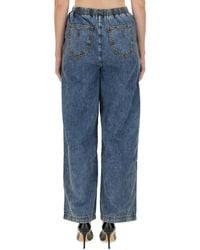Moschino - Wide Leg Jeans Cotton - Lyst