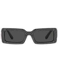 Dolce & Gabbana - Sunglasses Rectangle Full Rim, Frame And Dark Lens Dg4447B501-87 - Lyst