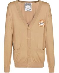 Moschino - V-Neck Buttoned Cardigan - Lyst