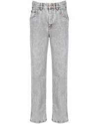 Brunello Cucinelli - Light Straight-Leg Denim Trousers - Lyst