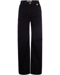 Elisabetta Franchi - Jeans Con Dettaglio Logo - Lyst