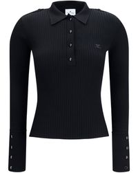 Courreges - Polo Shirt Ribbed Knit - Lyst