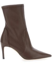 Stuart Weitzman - Ankle Boots Power Bootie 75 Leather - Lyst