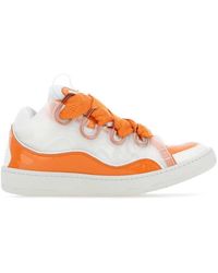 lanvin women's curb sneakers