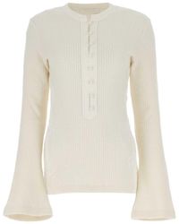 Chloé - Embroidered Wool Jumper - Lyst