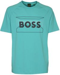 BOSS - Logo Round Neck T-Shirt - Lyst