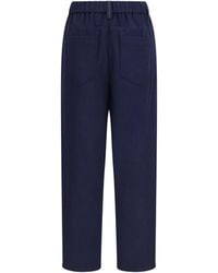 Brunello Cucinelli - Stretch Wool Pants - Lyst