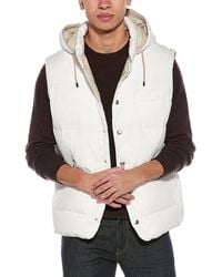 Brunello Cucinelli - Off- Sleeveless Quilted Vest Clothing - Lyst