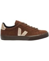 Veja - Campo Suede Walnut Sneakers With Organic Accents - Lyst