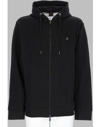 BOSS - Felpa Con Zip E Cappuccio - Lyst