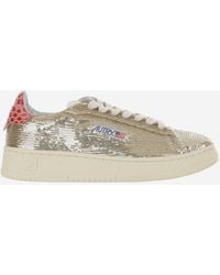 Autry - Dallas Low Sparkling Sneakers Polyester; Nylon; Leather Trainers - Lyst