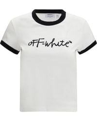 Off-White c/o Virgil Abloh - Script T-Shirt Cotton T-Shirts - Lyst