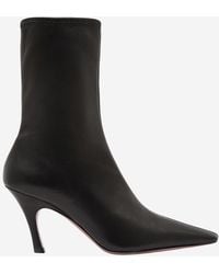 AMINA MUADDI - Stretch Bootie Ankle Boots - Lyst