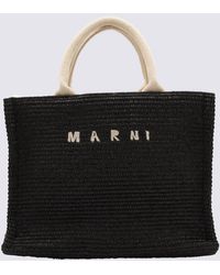 Marni - Cotton Calf Leather Blend Small Tropicalia Tote Bag - Lyst