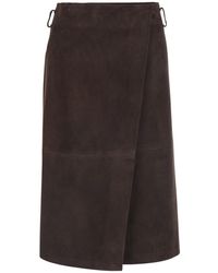 Semicouture - Skirt Rosanne Suede Viscose And Polyester - Lyst