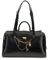 Dolce & Gabbana - Black Calf Leather Bos Taurus Shoulder Bag - Lyst