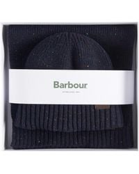 Barbour - Knit Hat And Scarf Gift Set - Lyst