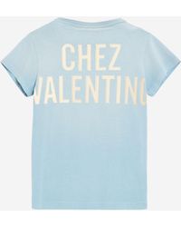 Valentino - Cotton T-Shirt With Print T-Shirts & Jerseys - Lyst
