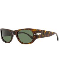 Persol - Rectangular Sunglasses Po3307s 24/31 Havana 52mm - Lyst