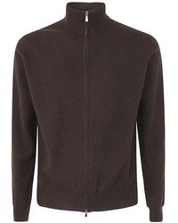 FILIPPO DE LAURENTIIS - Wool Cashmere Long Sleeves Full Zipped Sweater - Lyst