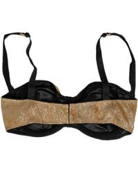 Dolce & Gabbana - Dolce & Gabbana Silk-Blend Semi-Padded Underwire Balconette Bra - Lyst
