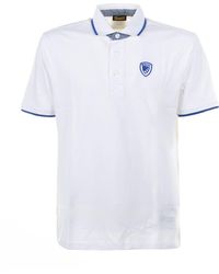 Blauer - Short-Sleeved Polo Shirt With Inserts - Lyst