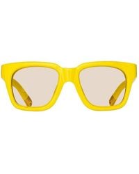 Jacquemus - Sunglasses Square Full Rim, Shiny Frame And Light Lens Jac-20C4 - Lyst
