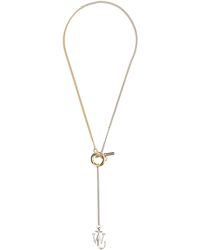 JW Anderson Anchor Necklace. - White