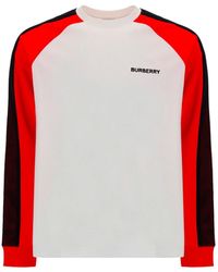 Burberry - Logo Long Sleeved T-shirt - Lyst