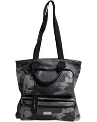 Dolce & Gabbana - Camo Cotton Multiple Compartments Tote Bag - Lyst